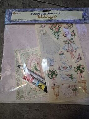 Vintage 2002 Scrapbook Wedding Starter Kit.